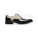 Stacy Adams Harrington Plain Toe Lace Up Leather Shoes Black Multi 25643-009