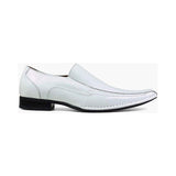 Stacy Adams Templin Bike Toe Loafer Shoes White  24507-100