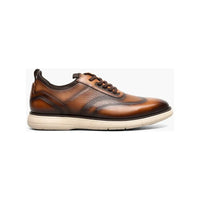 Stacy Adams Edgewood Wingtip Elastic Lace Up Sneakers Cognac 25690-221