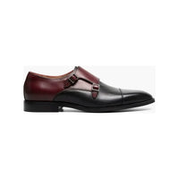 Stacy Adams Raythorne Cap Toe Double Monk Strap Shoes Black Multi 25671-009