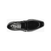 Stacy Adams Kester Moc Toe Ornament Slip On Shoes Black 20195-001