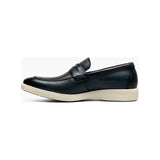 Stacy Adams Spencer Moc Toe Penny Slip On Navy 25673-410