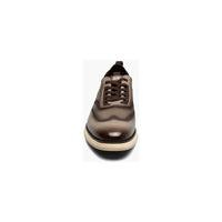 Stacy Adams Edgewood Wingtip Elastic Lace Up Sneakers Taupe 25690-260