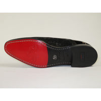 Men's GENIO Suede Red Leather Sole Shoes Turkey 120196517 Black Stones