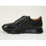 Men's GENIO Turkey Genuine Python Snake Leather Shoes 120197327 Black