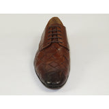 Men's GENIO Genuine Braided Leather Upper And Sole Shoes Turkey 120197862 Cognac