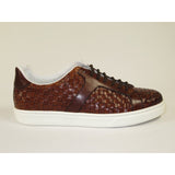 Men's Shoes GENIO Turkey Casual Dress Genuine Leather Braided 120198803 Cognac