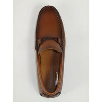 Men's Driving Shoes GENIO Turkey Casual Dress Genuine Leather 120747871 Cognac