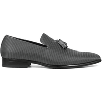 Stacy Adams Men's Tazewell Plain Toe Tassel Slip On Gray 25343-020