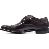 Stacy Adams Mens Dayton Burgundy Shoes Wing Tip  Ostrich Print Shiny 00375-05