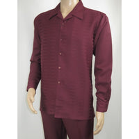 Men's MONTIQUE Two Piece Set Walking Leisure Suit 2391 Wine Tone on Tone