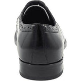 25092 - 111 Stacy Adams Tinsley Wingtip Oxford Men's Shoes Black White Lace Up - J.Valintin Men's Wear Legend - 256092 - 111 BW - 8.5