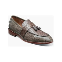 25470 Stacy Adams Leather Shoes Pacetti Lizard Print Slip on Tassel All Colors - J.Valintin Men's Wear Legend - 97849