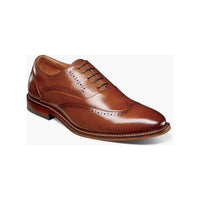 Stacy Adams Macarthur Wingtip Oxford Shoes Cognac 25489-221