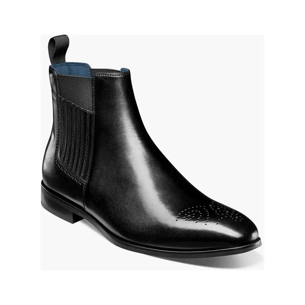 Stacy Adams Bradley Plain Toe Chelsea Boot Black 25677-001