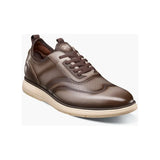 Stacy Adams Edgewood Wingtip Elastic Lace Up Sneakers Taupe 25690-260