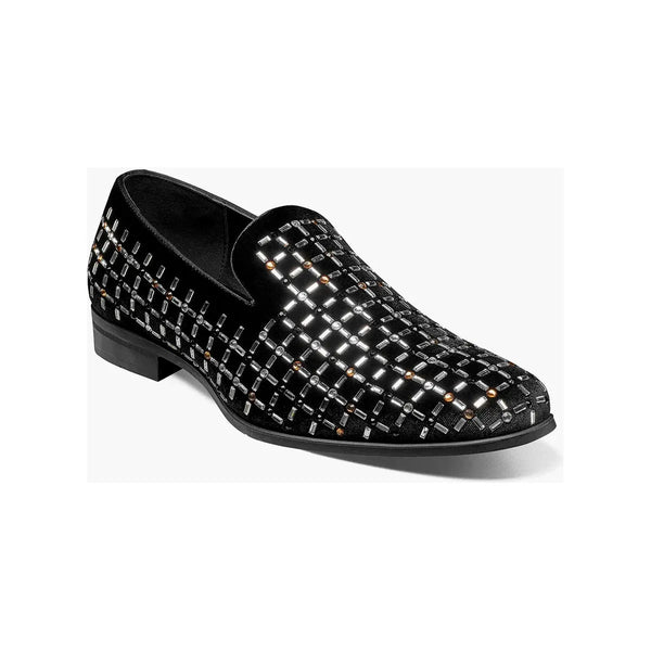 Stacy Adams Stallford Rhinestone Slip On Shoes Black Multi 25698-009