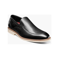 Stacy Adams Wellington Moc Toe Slip On Black Leather 25714-001