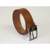 Men's Belt By PICCODER Turkey Genuine Leather Solid 3000 Tan