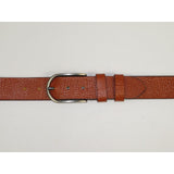 Men's Belt By PICCODER Turkey Genuine Leather Textured 3913 Tan