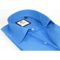 Men's Shirt Hankie CASILA Turkey Cotton Blend 501630-06 Blue Polka Dots