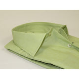 Men's Shirt Hankie CASILA Turkey Cotton Blend Long Sleeves 501770-18 Solid Green