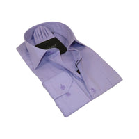 Men's Shirt Hankie CASILA Turkey Cotton Blend 501770-24 Lavender Oxford Texture