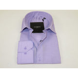 Men's Shirt Hankie CASILA Turkey Cotton Blend 501770-24 Lavender Oxford Texture