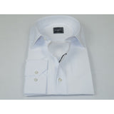 Men's Shirt By CASILA Turkey Cotton Blend Long Sleeves 501870-01 White Pique