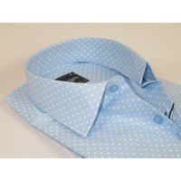 Men Shirt Hankie CASILA Turkey Cotton Blend 501920-06 Blue Polka Dots