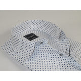 Mens Shirt Hankie CASILA Turkey Cotton Blend 501920-09 navy Polka Dots