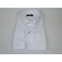 Men's Shirt By CASILA Turkey Cotton Blend Long Sleeves 501990-19 White Corded