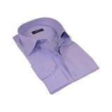 Men's Shirt By CASILA Turkey Cotton Blend Long Sleeves 502000-10 Solid Lavender