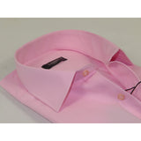 Men's Shirt By CASILA Turkey Cotton Blend Long Sleeves 502000-08 Solid Pink