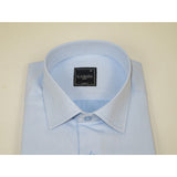 Men's Shirt, Hankie CASILA Turkey Cotton Blend 502020-10 Blue Herringbone