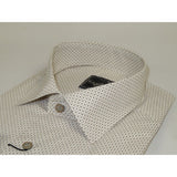 Men's Shirt Hankie By CASILA Turkey Cotton Blend 502100-01 Brown Dots