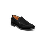 Men's Stacy Adams Pelton Moc Toe Slip On Work Shoes Black Suede 25601-008