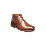 Stacy Adams Maxwell Plain Toe Chukka Boot Smooth leather Cognac 25551-221