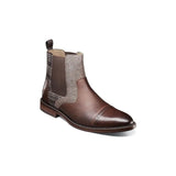 Stacy Adams Finney Cap Toe Chelsea Boot Smooth Leather Multi Brown 25620-249