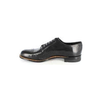 Stacy Adams Mens Shoes Biscuit Leather Oxford Black Lizard Madison 00049-01