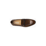 Stacy Adams Ferdinand Moc Toe Bit Slip On Dressy Men's Shoes Cognac  25455-221