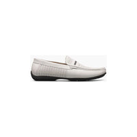 Stacy Adams Corby Saddle Slip On Walking Shoes White  25513-100