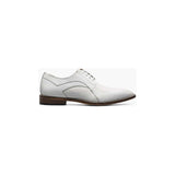 Stacy Adams Turano Bike Toe Oxford Croc Print Shoes White 25576-100