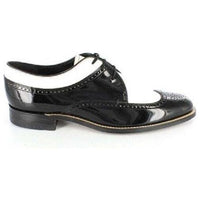 Stacy Adams Men's Shoes Dayton Black White Wingtip Oxford Leather 00605-21 Shiny