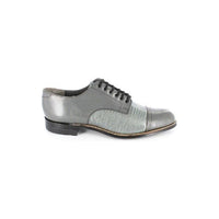 Madison Stacy Adams Biscuit Mens Shoes Oxfords Gray lizard print 00049-10