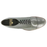 Original Mens Stacy Adams Biscuit Shoes Steel Gray Soft Leather Madison 00012-10