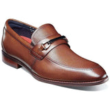 Stacy Adams Kaylor Moc Toe Bit Slip On Leather Dress Shoes Cognac 25572-221