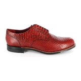 Stacy Adams Madison Anaconda Print Leather Shoes Red 00055-600