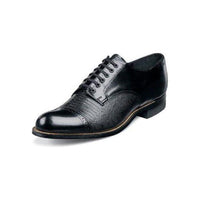 Stacy Adams Mens Shoes Biscuit Leather Oxford Black Lizard Madison 00049-01