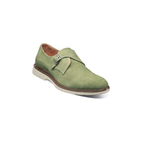 Men's Stacy Adams Taylen Plain Toe Monk Strap Casual Shoes Pistachio 25589-335